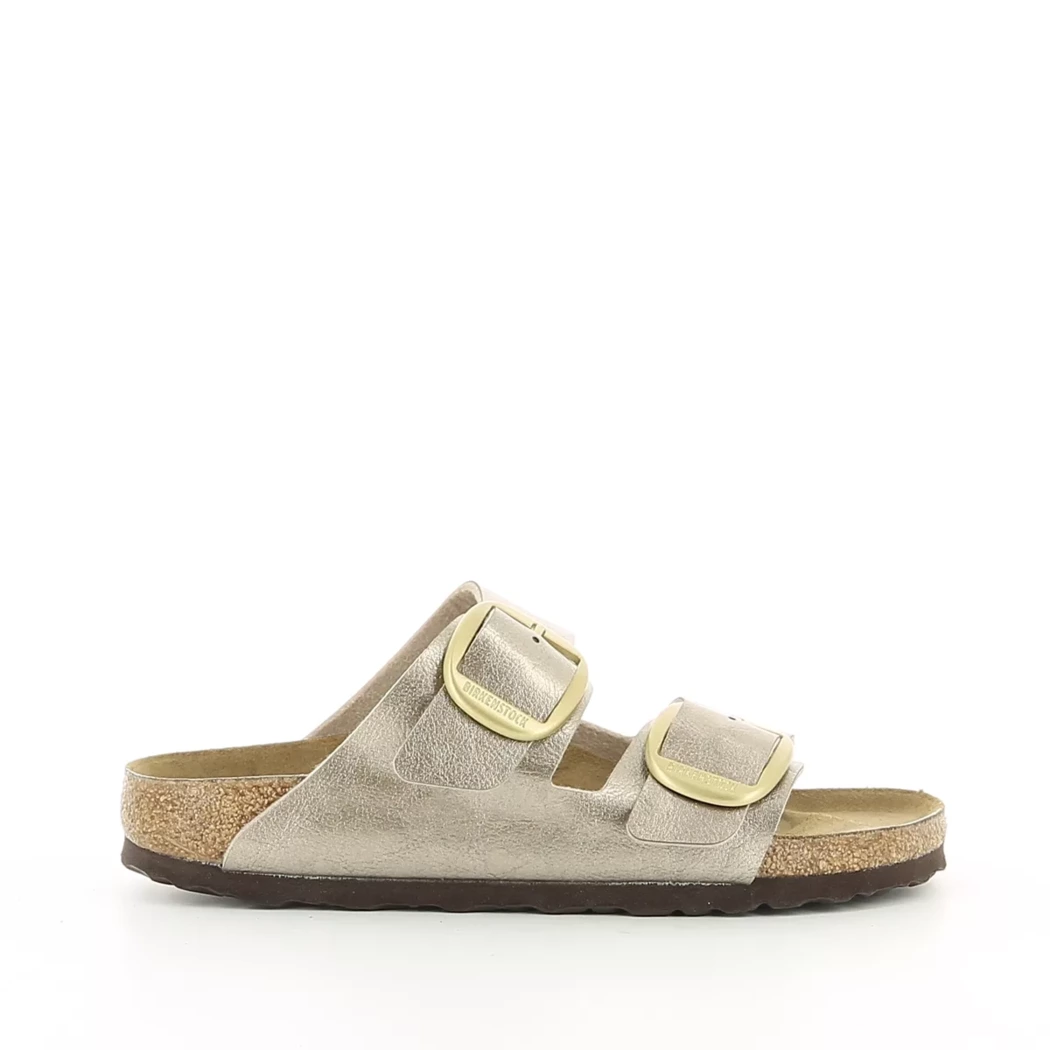 Image (2) de la chaussures Birkenstock - Mules et Sabots Taupe en Cuir synthétique