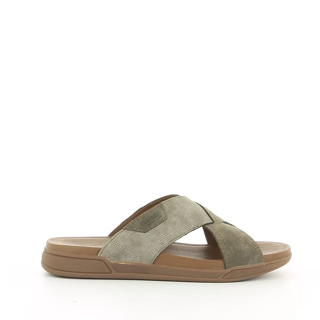 Image (2) de la chaussures Rieker - Mules et Sabots Taupe en Cuir synthétique