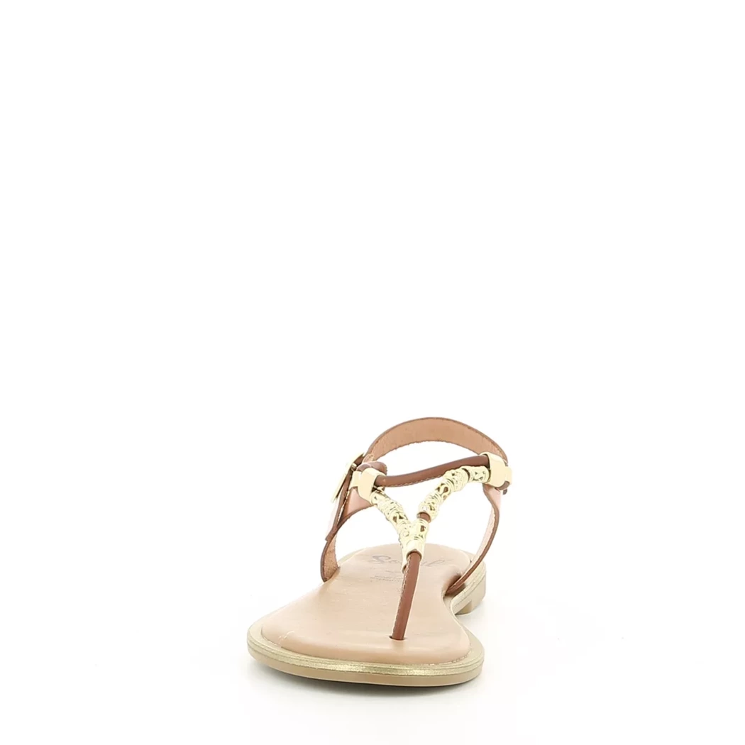 Image (5) de la chaussures Soleil - Sandales et Nu-Pieds Cuir naturel / Cognac en Cuir