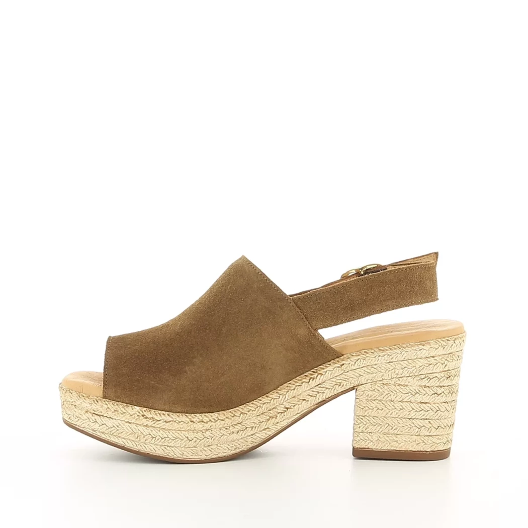 Image (4) de la chaussures Miss Boho - Sandales et Nu-Pieds Marron en Cuir nubuck