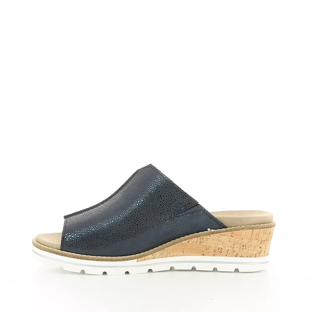 Image (4) de la chaussures Sens - Mules et Sabots Bleu en Cuir nubuck