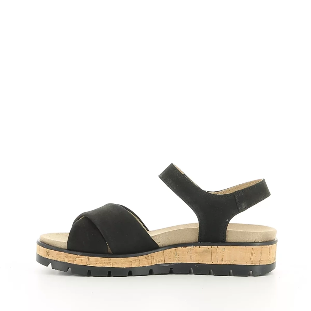 Image (4) de la chaussures Sens - Sandales et Nu-Pieds Noir en Cuir nubuck