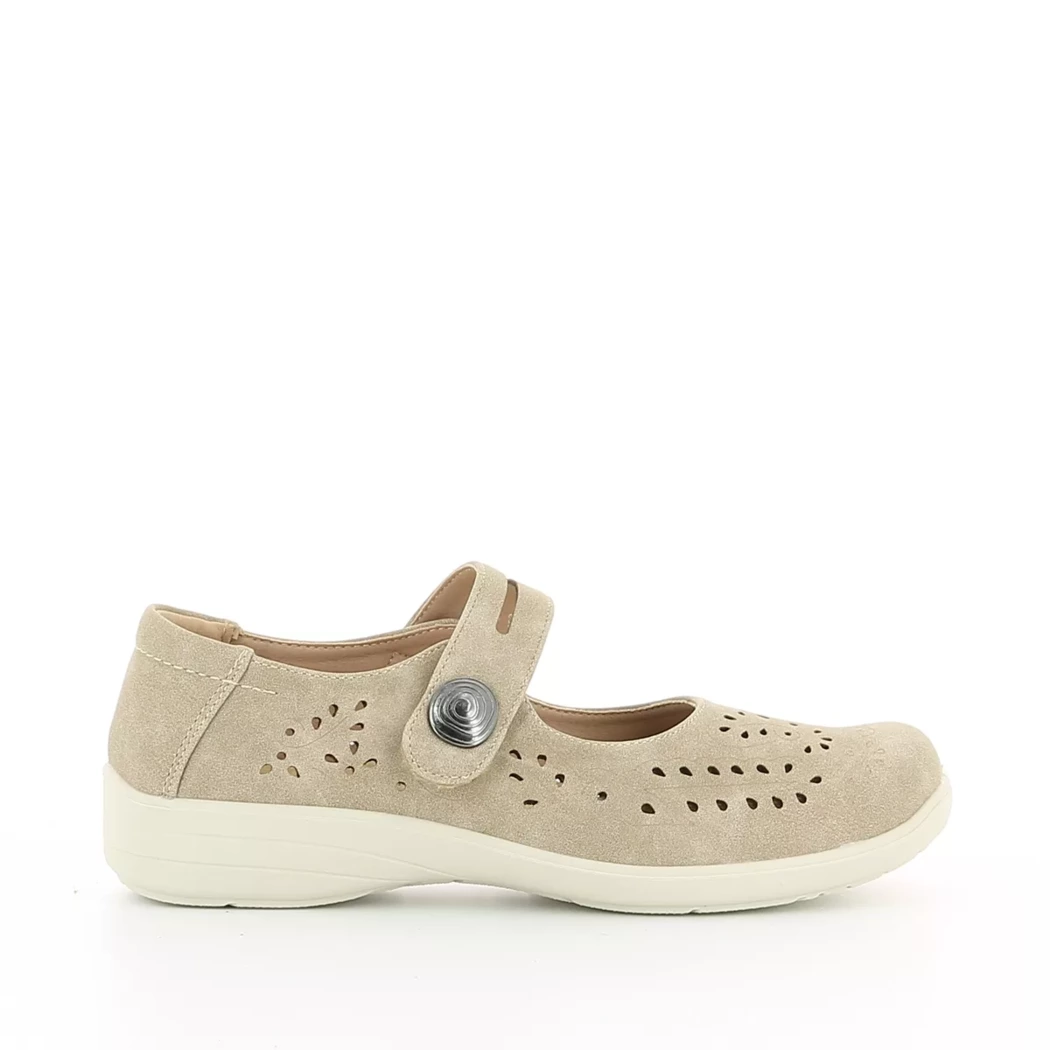 Image (2) de la chaussures Tango and Friends - Ballerines Beige en Cuir synthétique