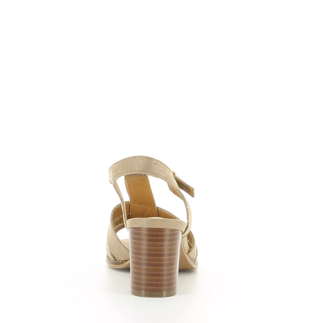 Image (3) de la chaussures Pretty Stories - Sandales et Nu-Pieds Taupe en Cuir synthétique