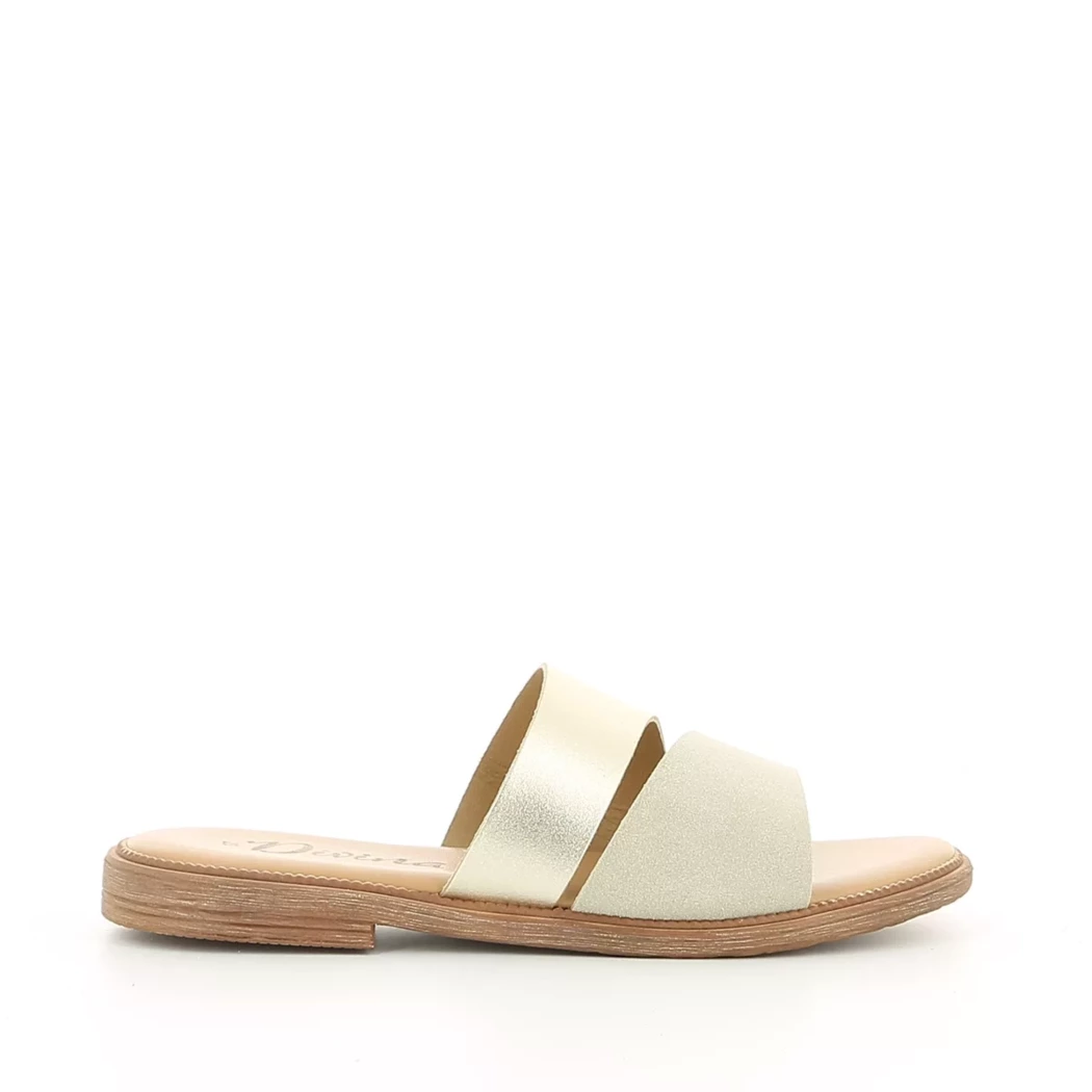 Image (2) de la chaussures Divina - Mules et Sabots Or / Bronze / Platine en Cuir nubuck