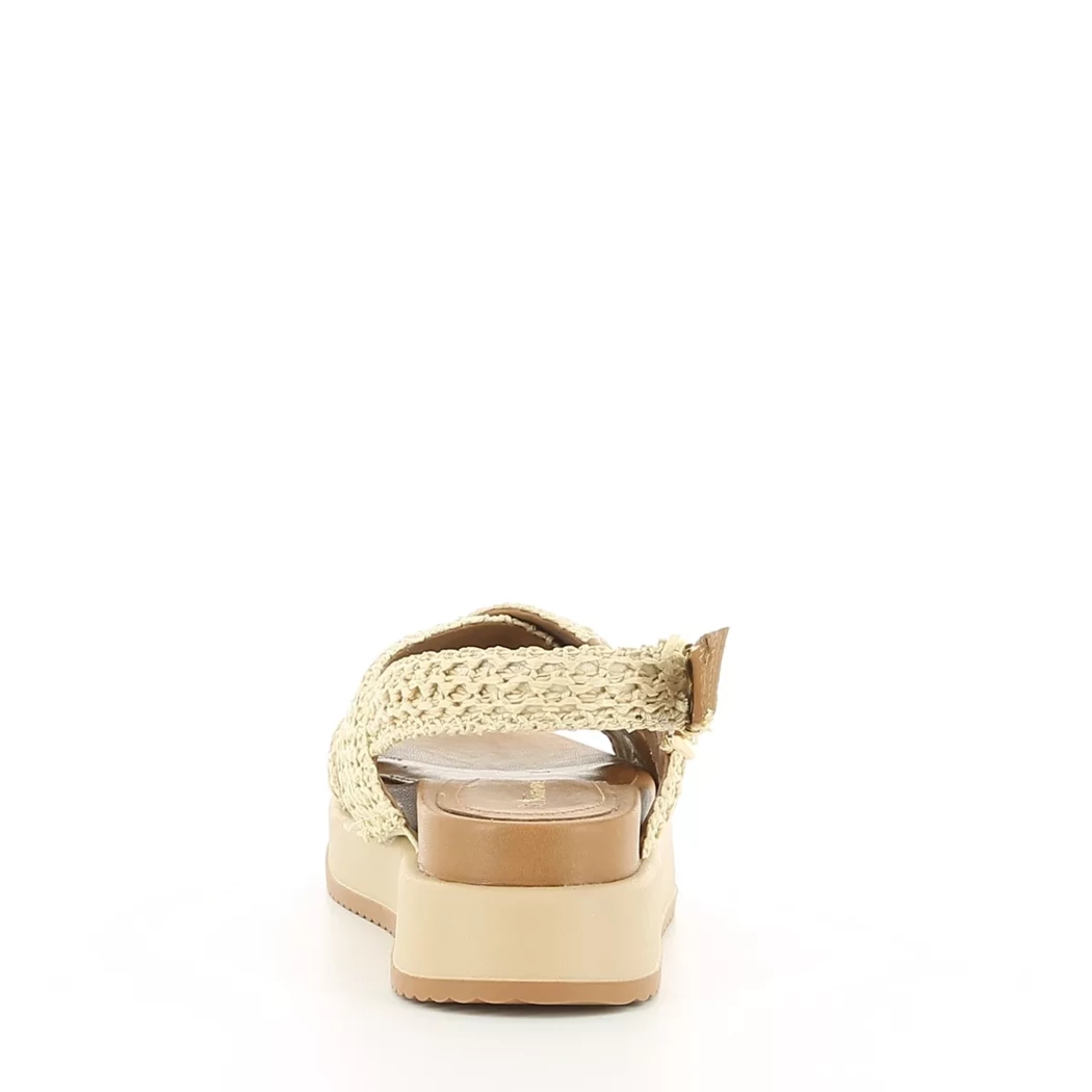 Image (3) de la chaussures Tamaris - Sandales et Nu-Pieds Beige en Textile