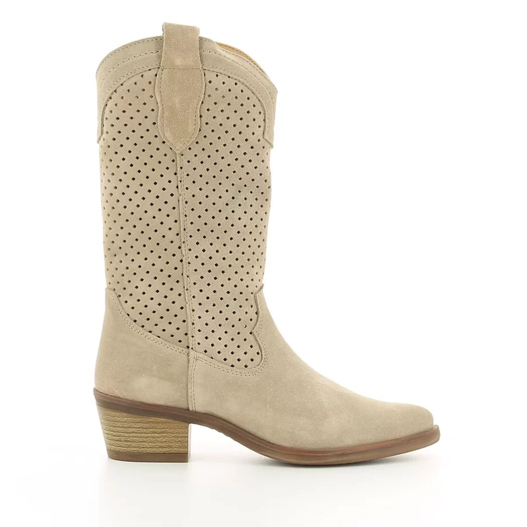 Image (2) de la chaussures Free Monday - Boots Taupe en Cuir nubuck