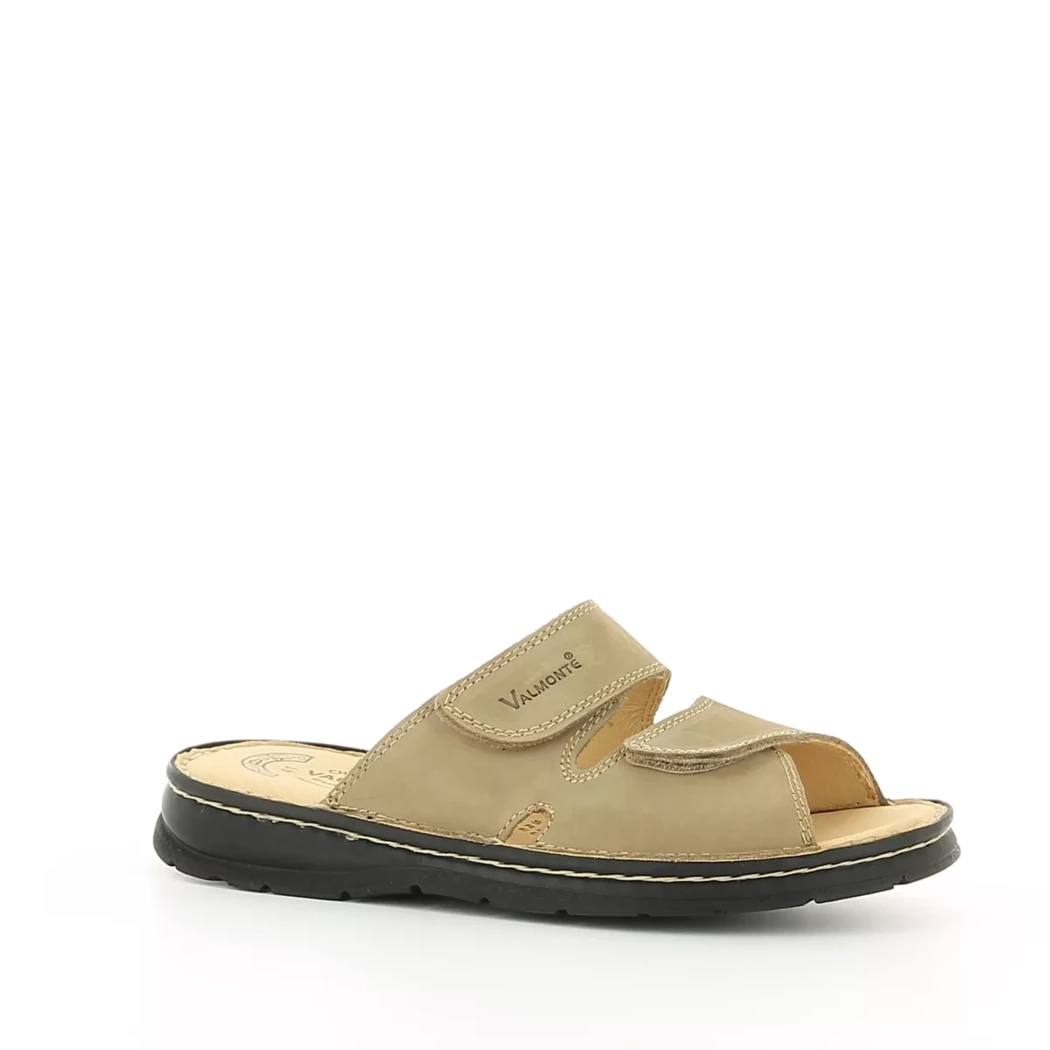 Image (1) de la chaussures Valmonte - Mules et Sabots Taupe en Cuir