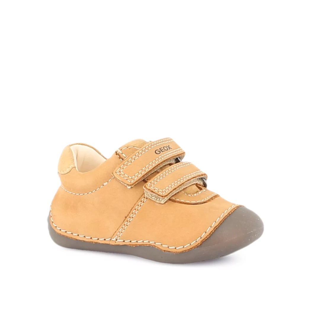 Image (1) de la chaussures Geox - Bottines Cuir naturel / Cognac en Cuir nubuck