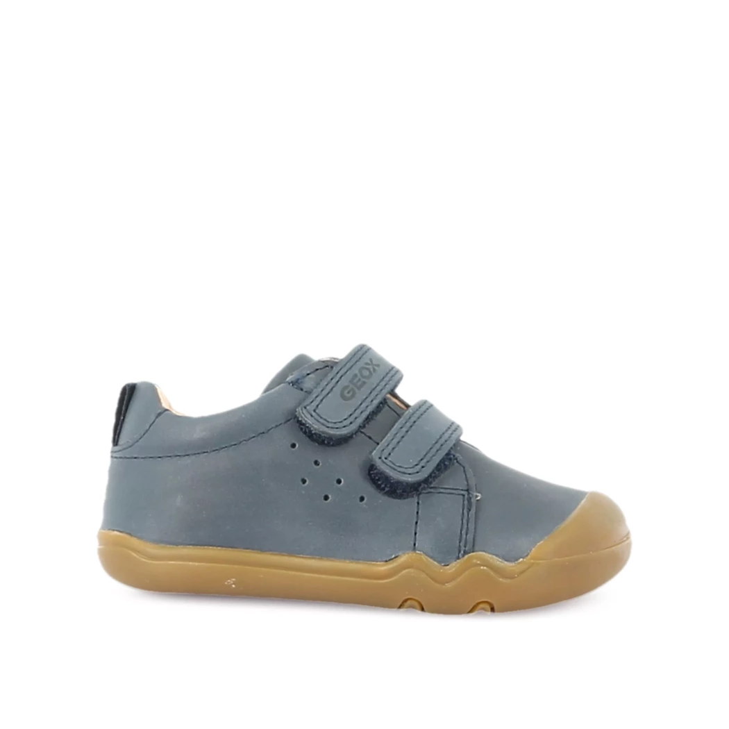 Image (2) de la chaussures Geox - Bottines Bleu en Cuir