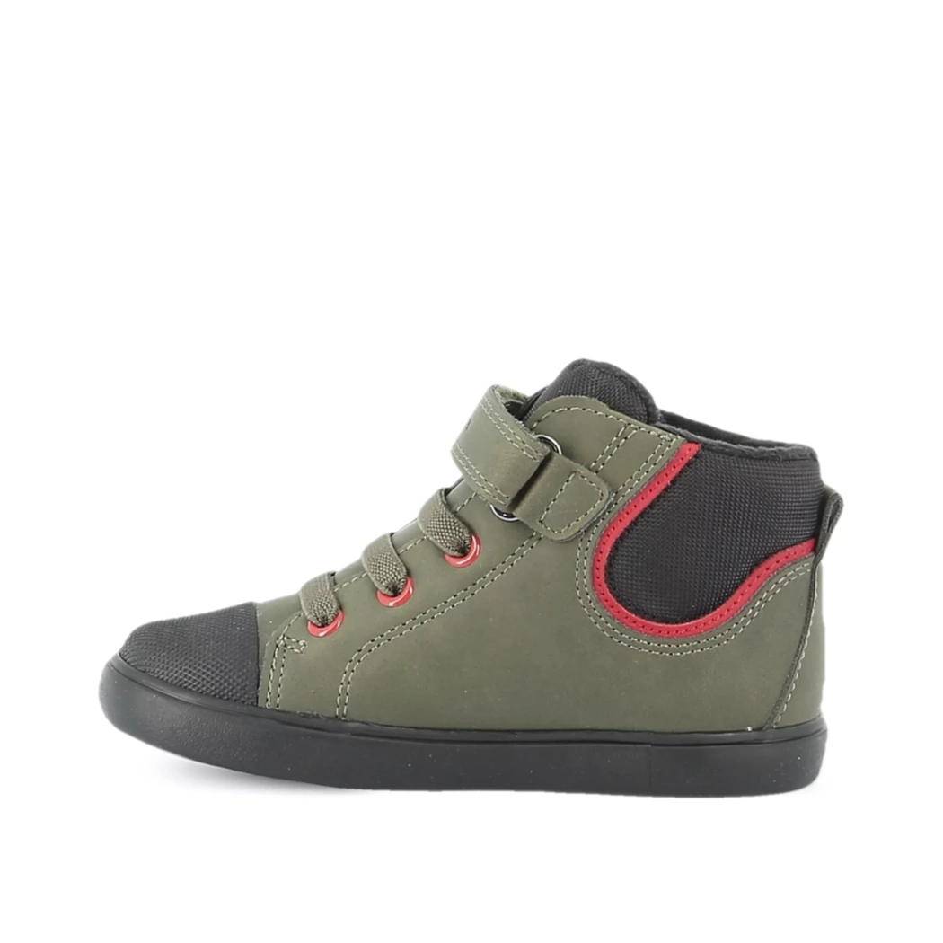 Image (4) de la chaussures Geox - Bottines Vert en Cuir synthétique