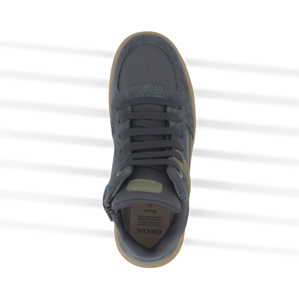 Image (6) de la chaussures Geox - Bottines Bleu en Cuir nubuck