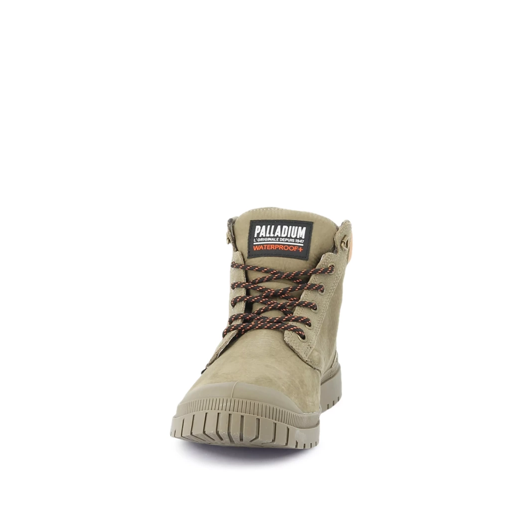 Image (5) de la chaussures Palladium - Bottines Vert en Cuir nubuck