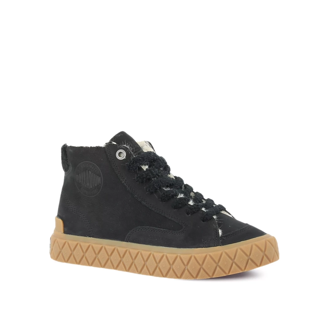 Image (1) de la chaussures Palladium - Bottines Noir en Cuir nubuck