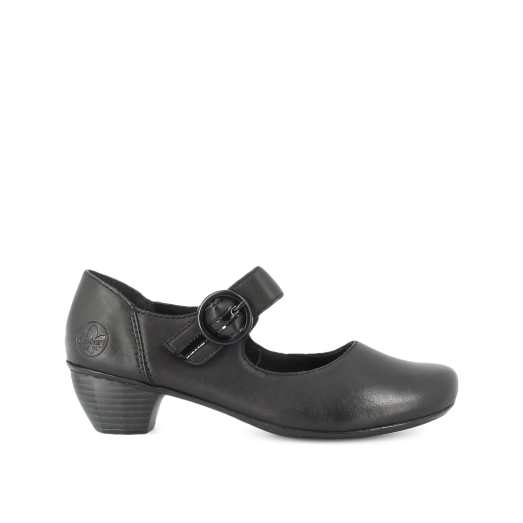 Image (2) de la chaussures Rieker - Escarpins Noir en Cuir