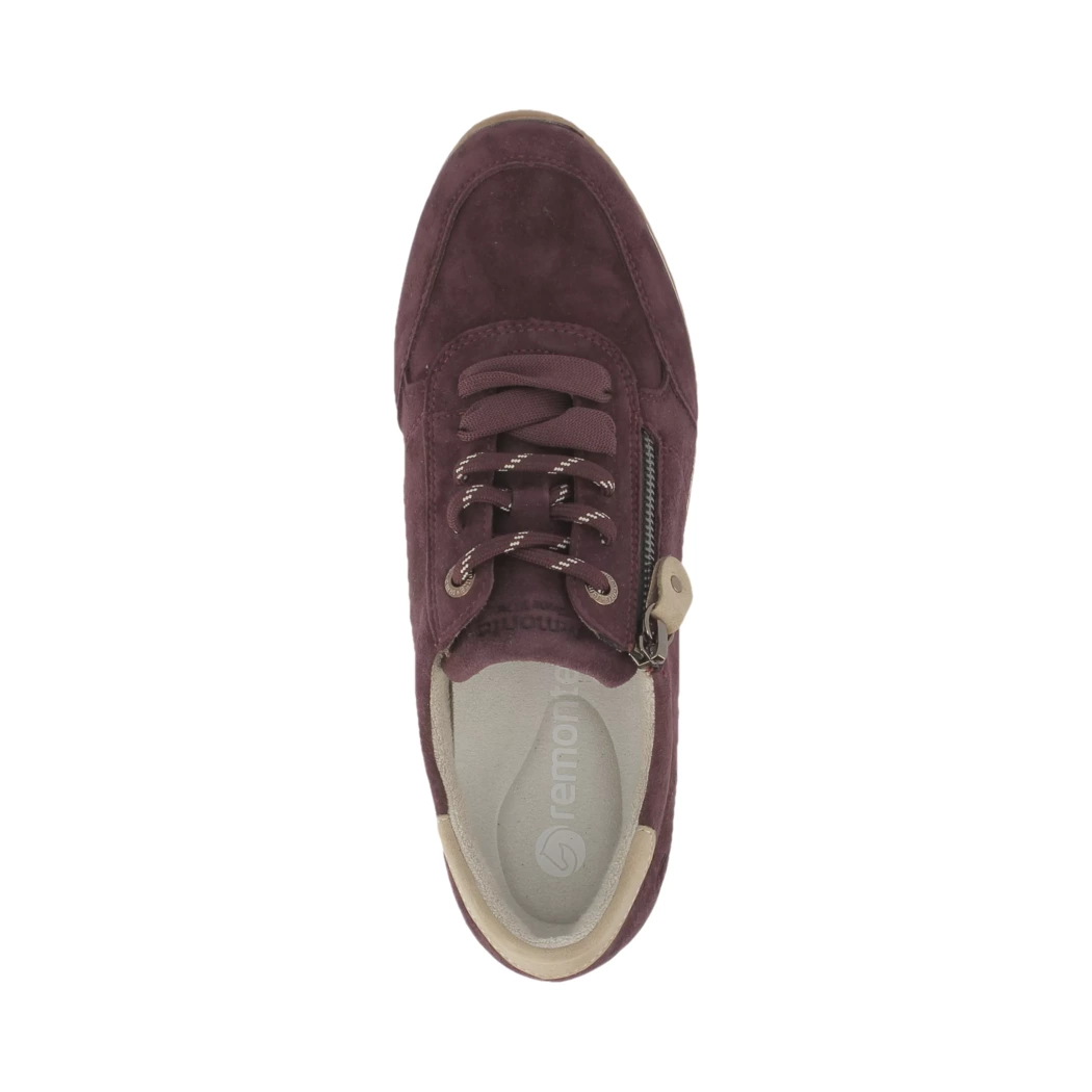 Image (6) de la chaussures Remonte - Baskets Bordeaux en Cuir nubuck