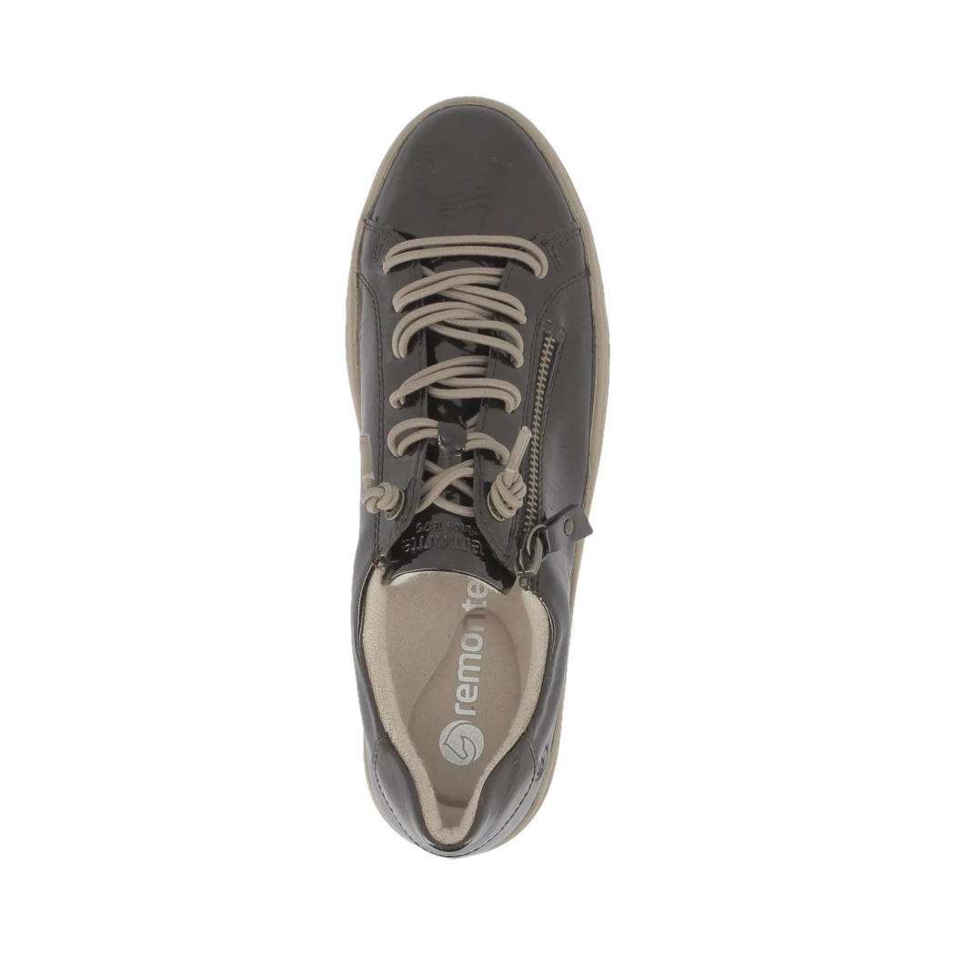 Image (6) de la chaussures Remonte - Baskets Marron en Cuir vernis