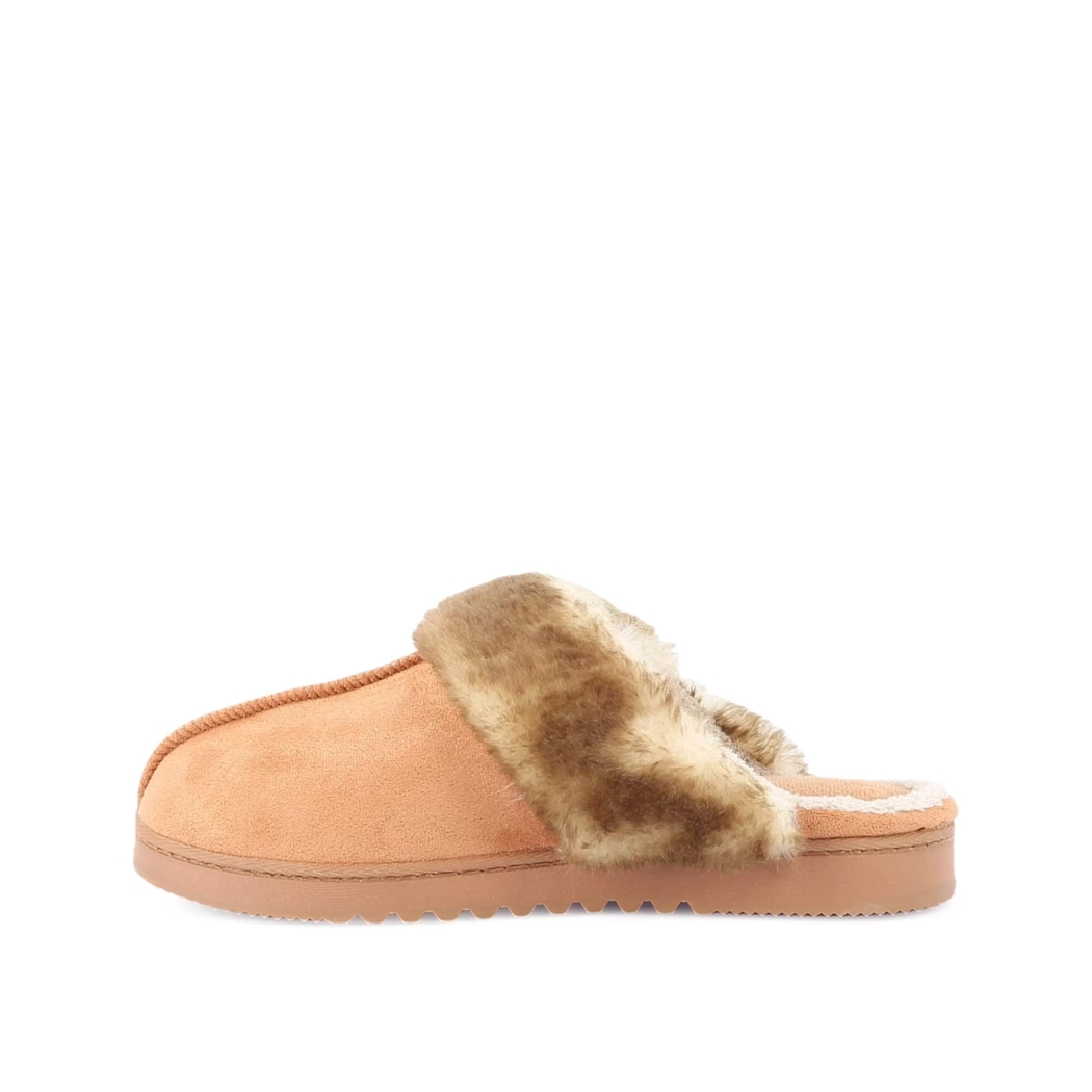 Image (4) de la chaussures Isotoner - Pantoufles et Chaussons Cuir naturel / Cognac en Textile