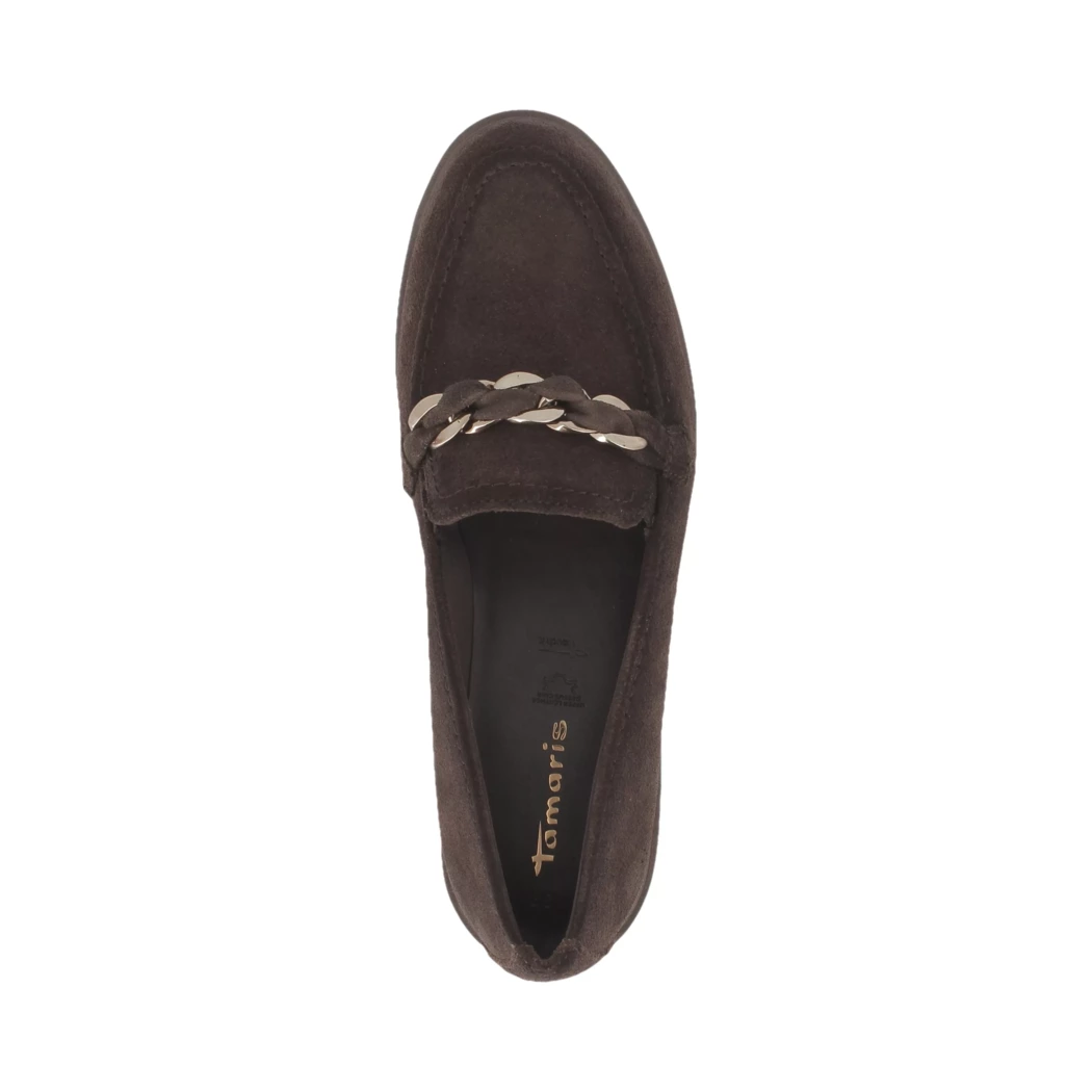 Image (6) de la chaussures Tamaris - Mocassins Marron en Cuir nubuck