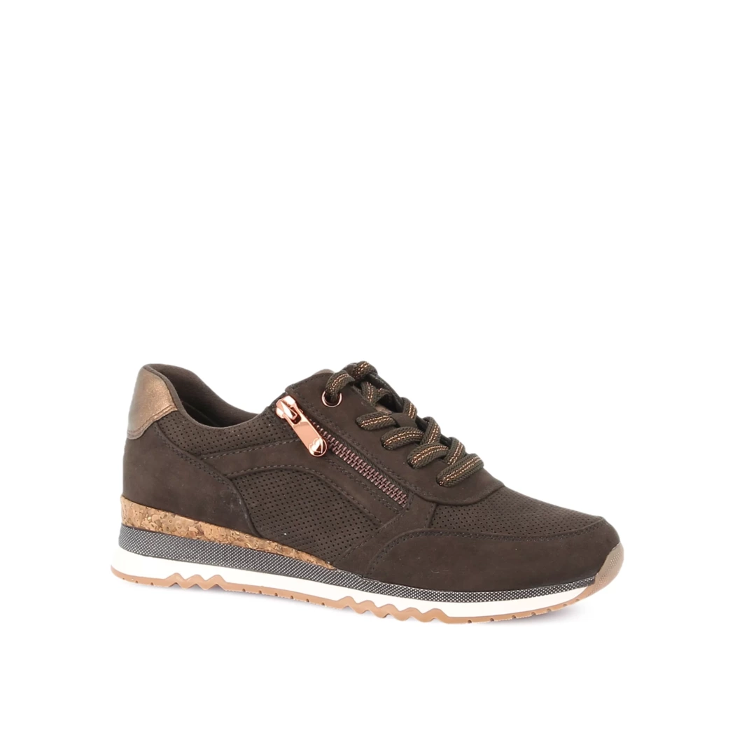 Image (1) de la chaussures Marco Tozzi - Baskets Marron en Cuir synthétique