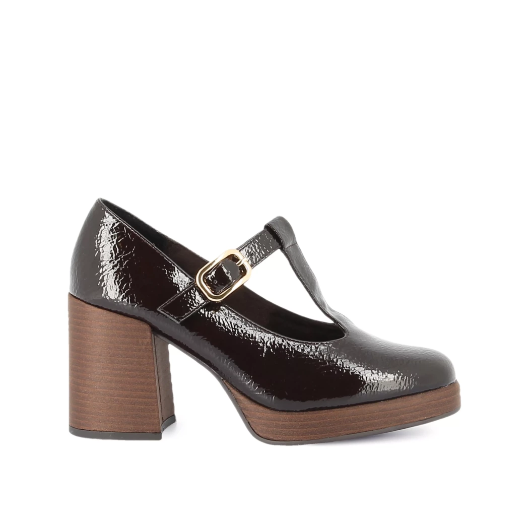 Image (2) de la chaussures Marco Tozzi - Escarpins Marron en Cuir synthétique