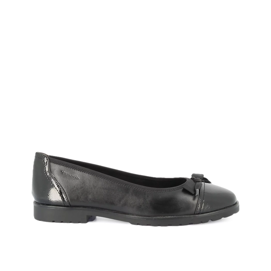 Image (2) de la chaussures Tamaris - Ballerines Noir en Cuir