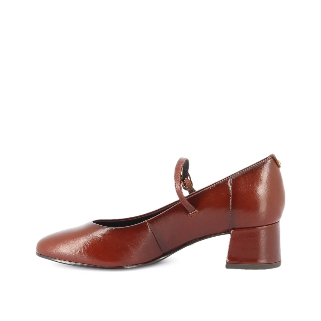 Image (4) de la chaussures Tamaris - Escarpins Cuir naturel / Cognac en Cuir vernis