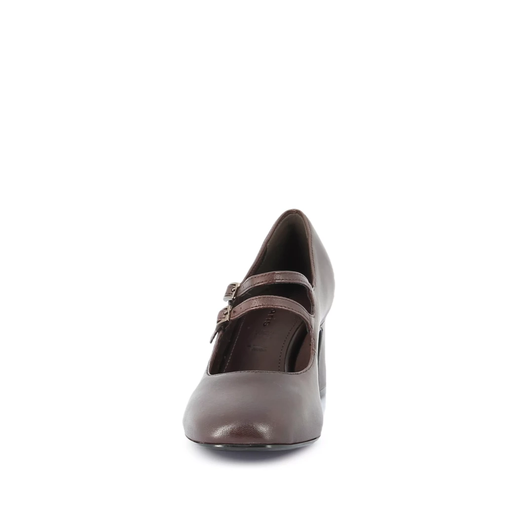 Image (5) de la chaussures Tamaris - Escarpins Marron en Cuir