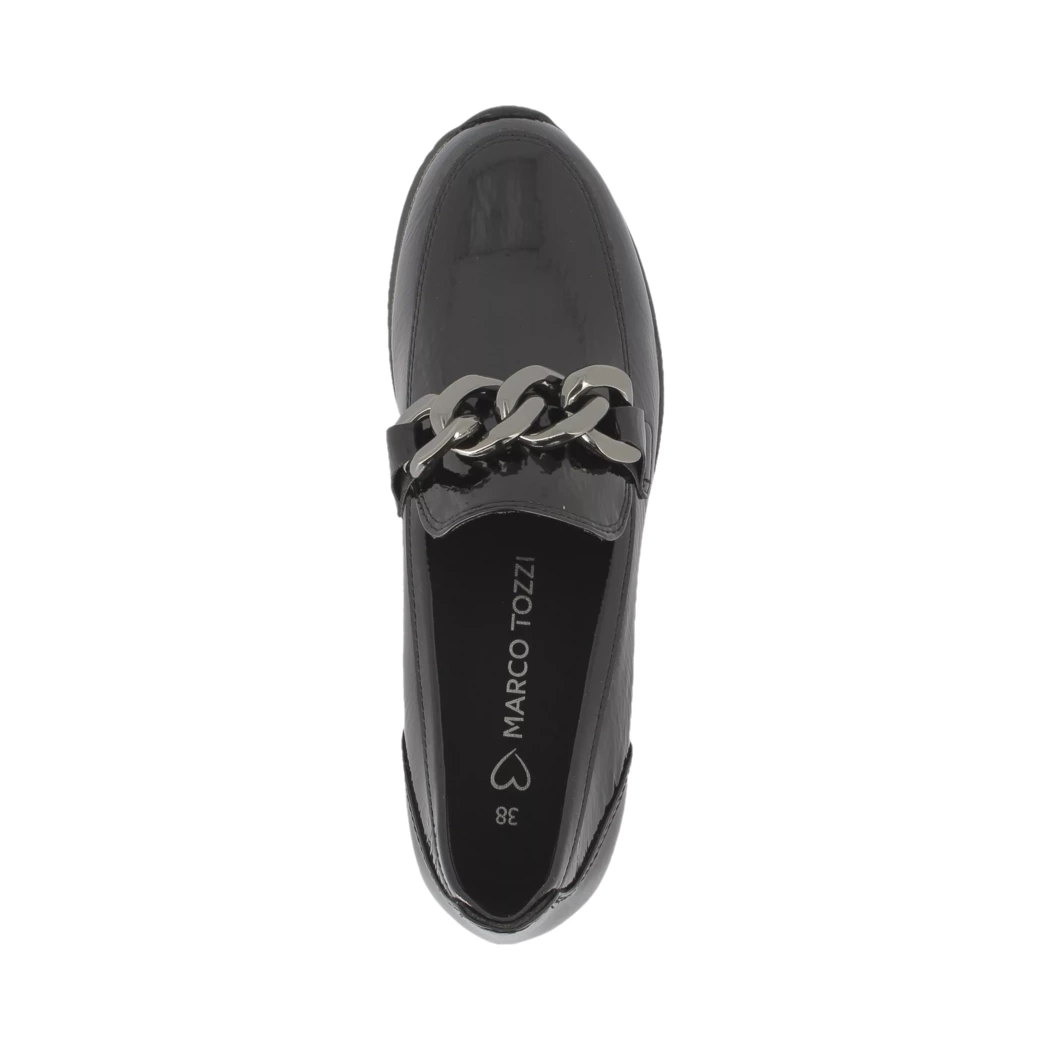 Image (6) de la chaussures Marco Tozzi - Mocassins Noir en Cuir synthétique