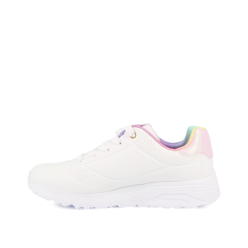 Image (4) de la chaussures Skechers - Baskets Blanc en Cuir synthétique