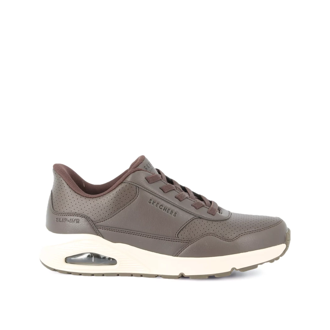 Image (2) de la chaussures Skechers - Baskets Marron en Cuir synthétique
