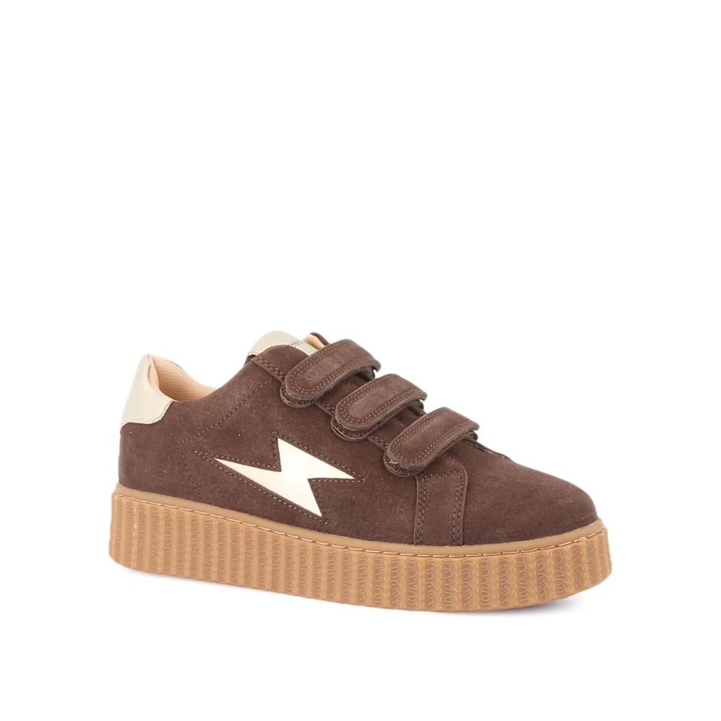 Image (1) de la chaussures Vanessa Wu - Baskets Marron en Cuir nubuck