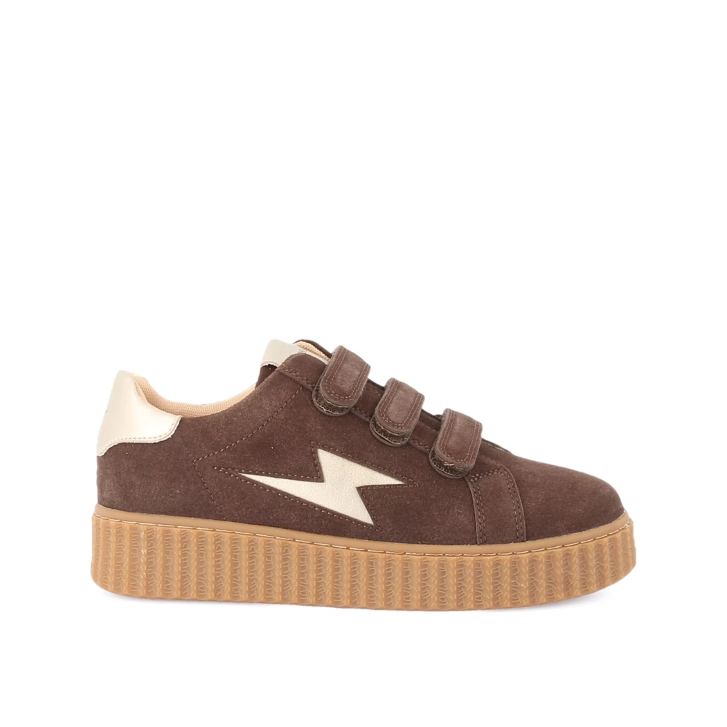 Image (2) de la chaussures Vanessa Wu - Baskets Marron en Cuir nubuck