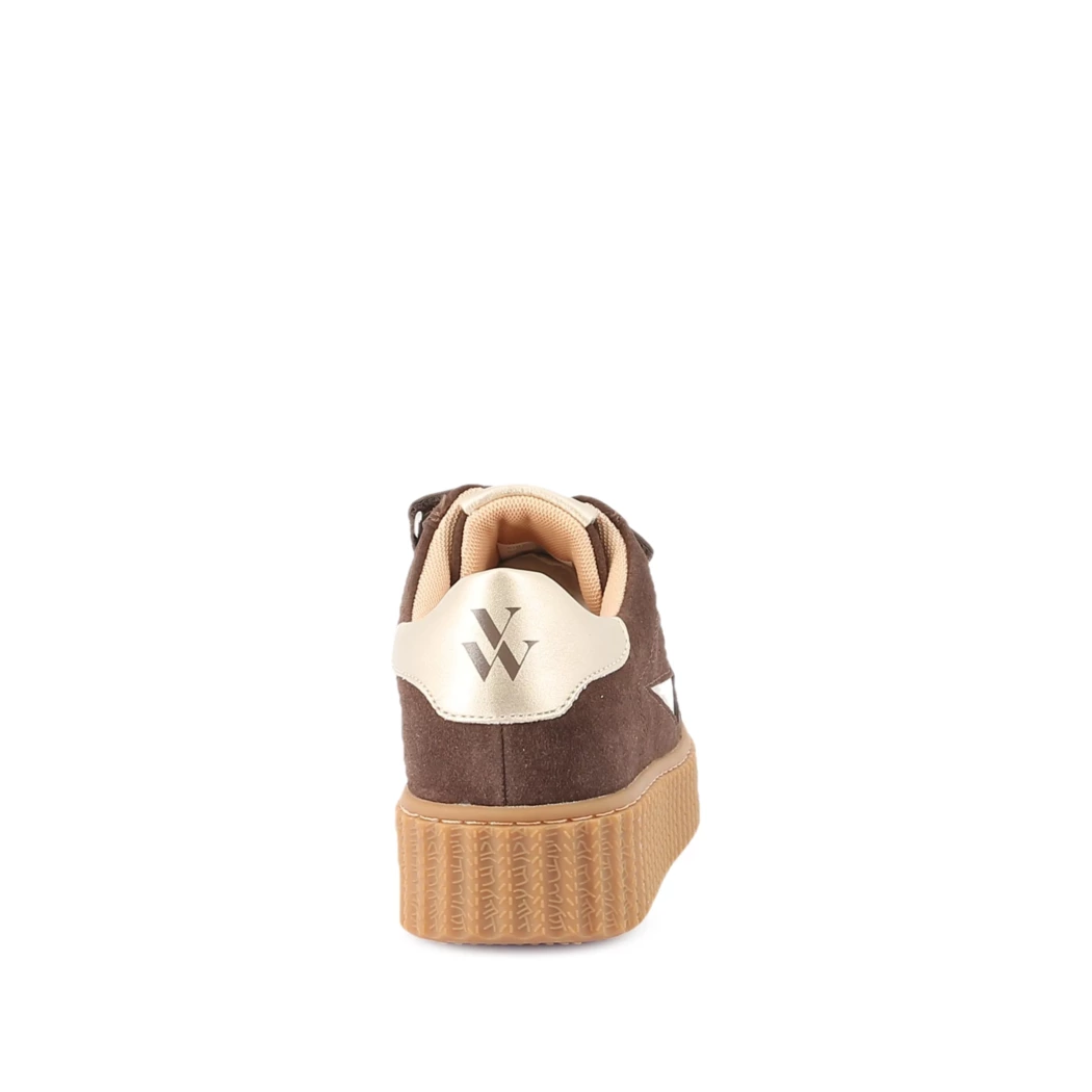 Image (3) de la chaussures Vanessa Wu - Baskets Marron en Cuir nubuck