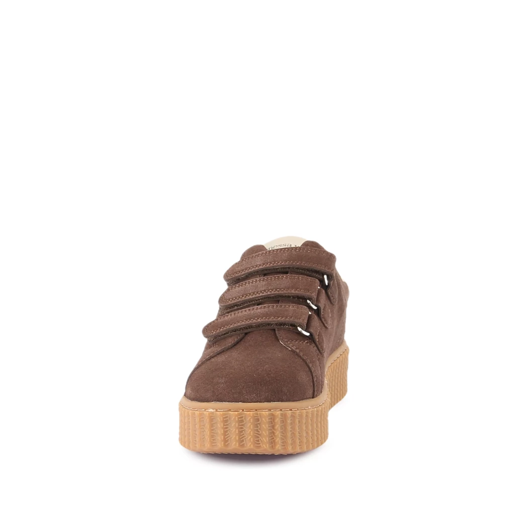 Image (5) de la chaussures Vanessa Wu - Baskets Marron en Cuir nubuck