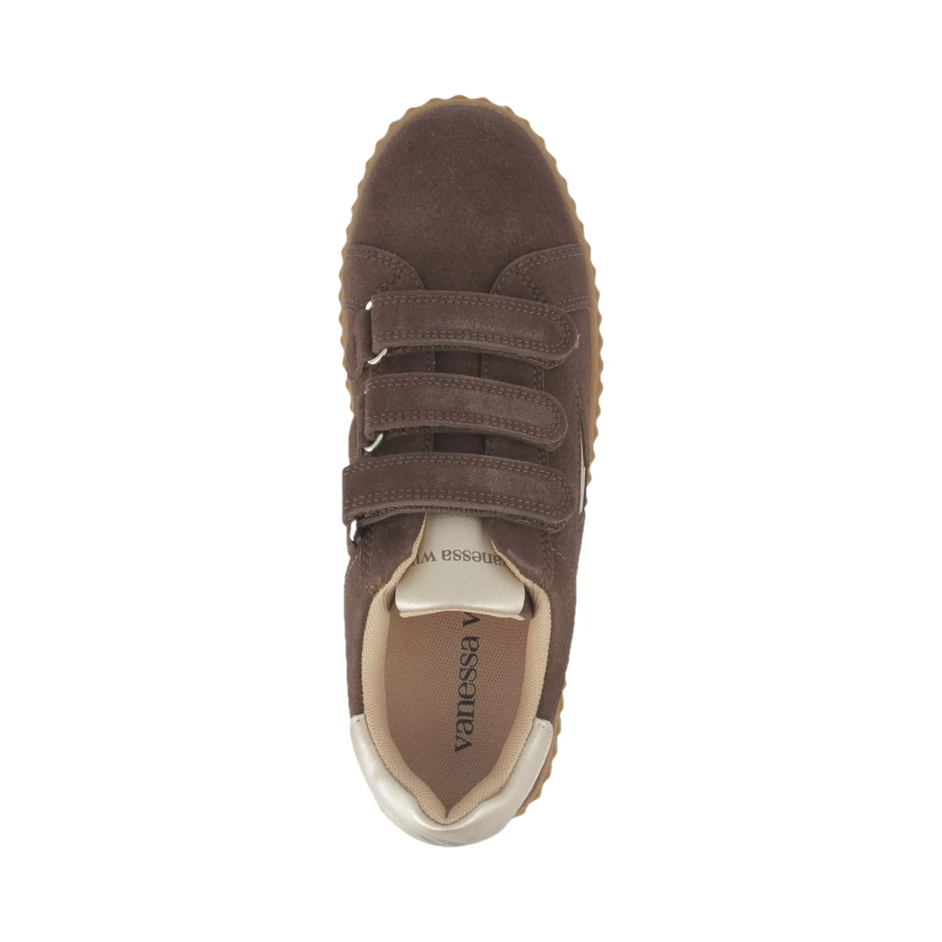 Image (6) de la chaussures Vanessa Wu - Baskets Marron en Cuir nubuck
