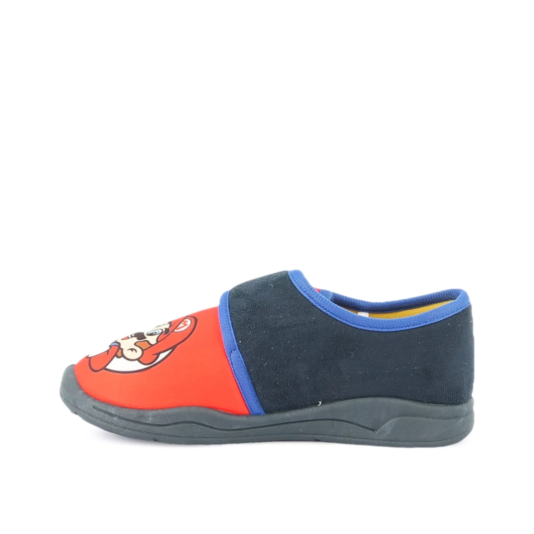 Image (4) de la chaussures Mario - Pantoufles et Chaussons Bleu en Textile