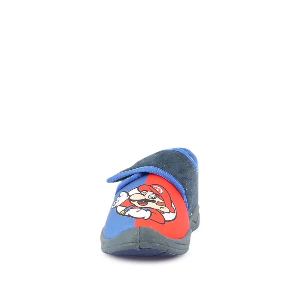 Image (5) de la chaussures Mario - Pantoufles et Chaussons Bleu en Textile