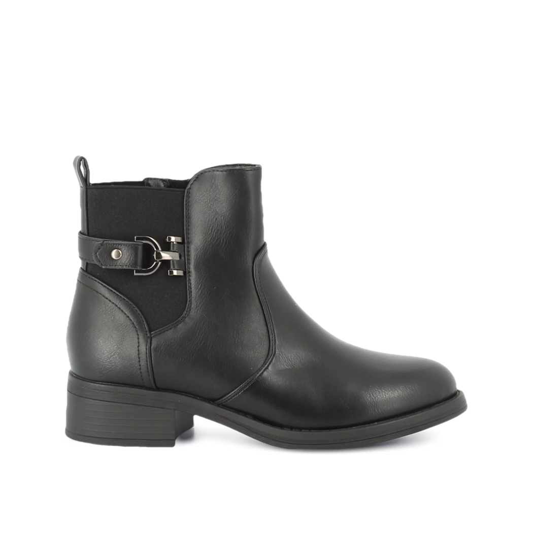 Image (2) de la chaussures Smart Standard - Boots Noir en Cuir synthétique
