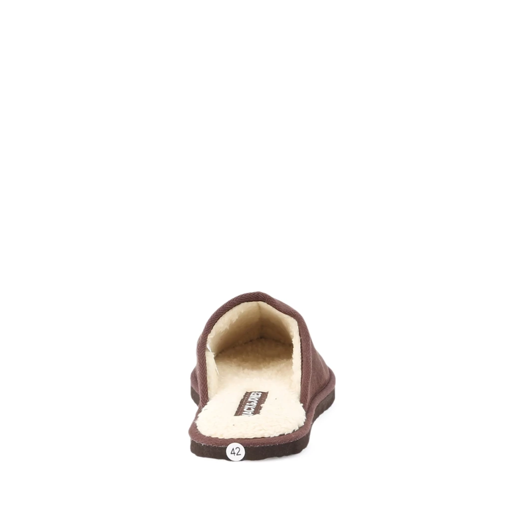 Image (3) de la chaussures Jack & Jones - Pantoufles et Chaussons Marron en Cuir nubuck