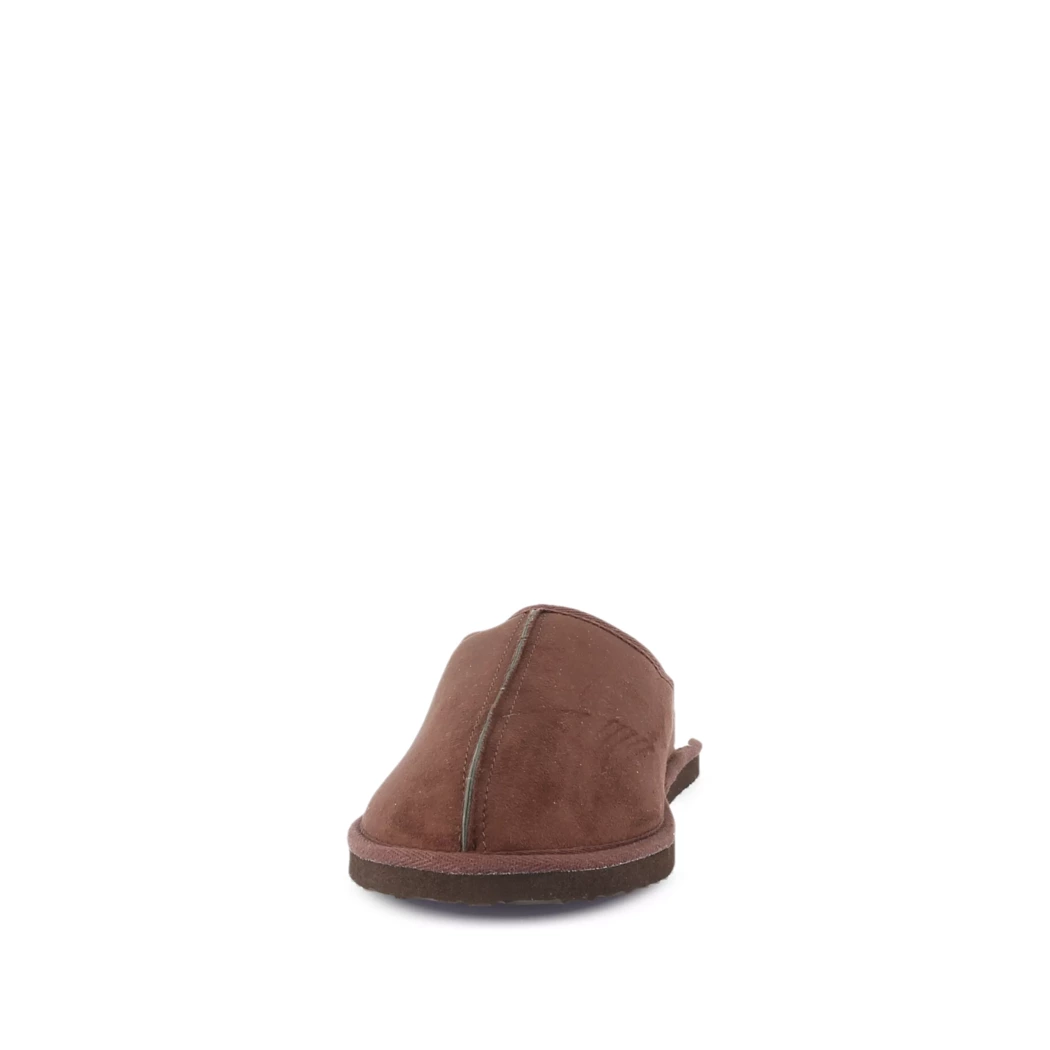 Image (5) de la chaussures Jack & Jones - Pantoufles et Chaussons Marron en Cuir nubuck
