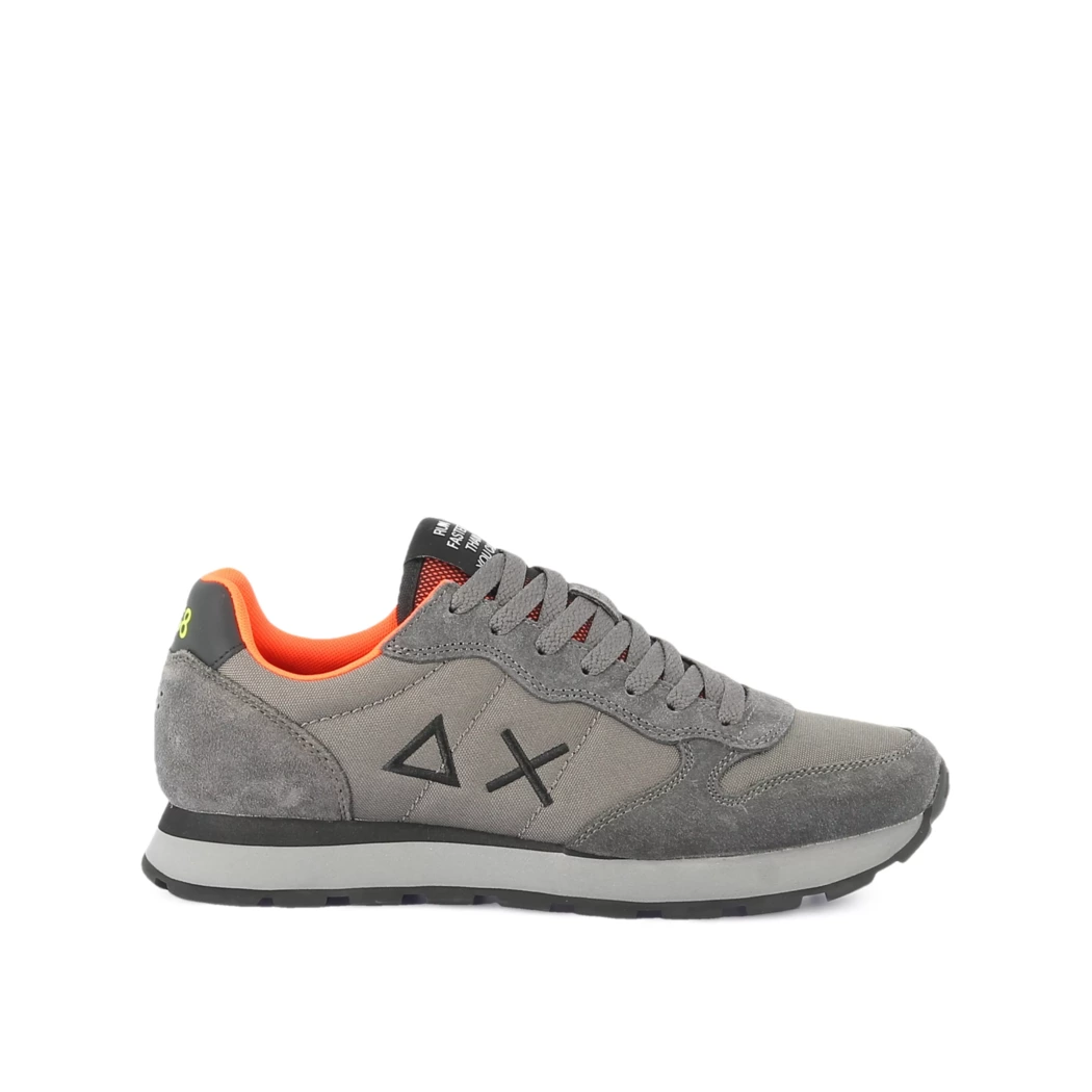 Image (2) de la chaussures Sun68 - Baskets Gris en Cuir nubuck