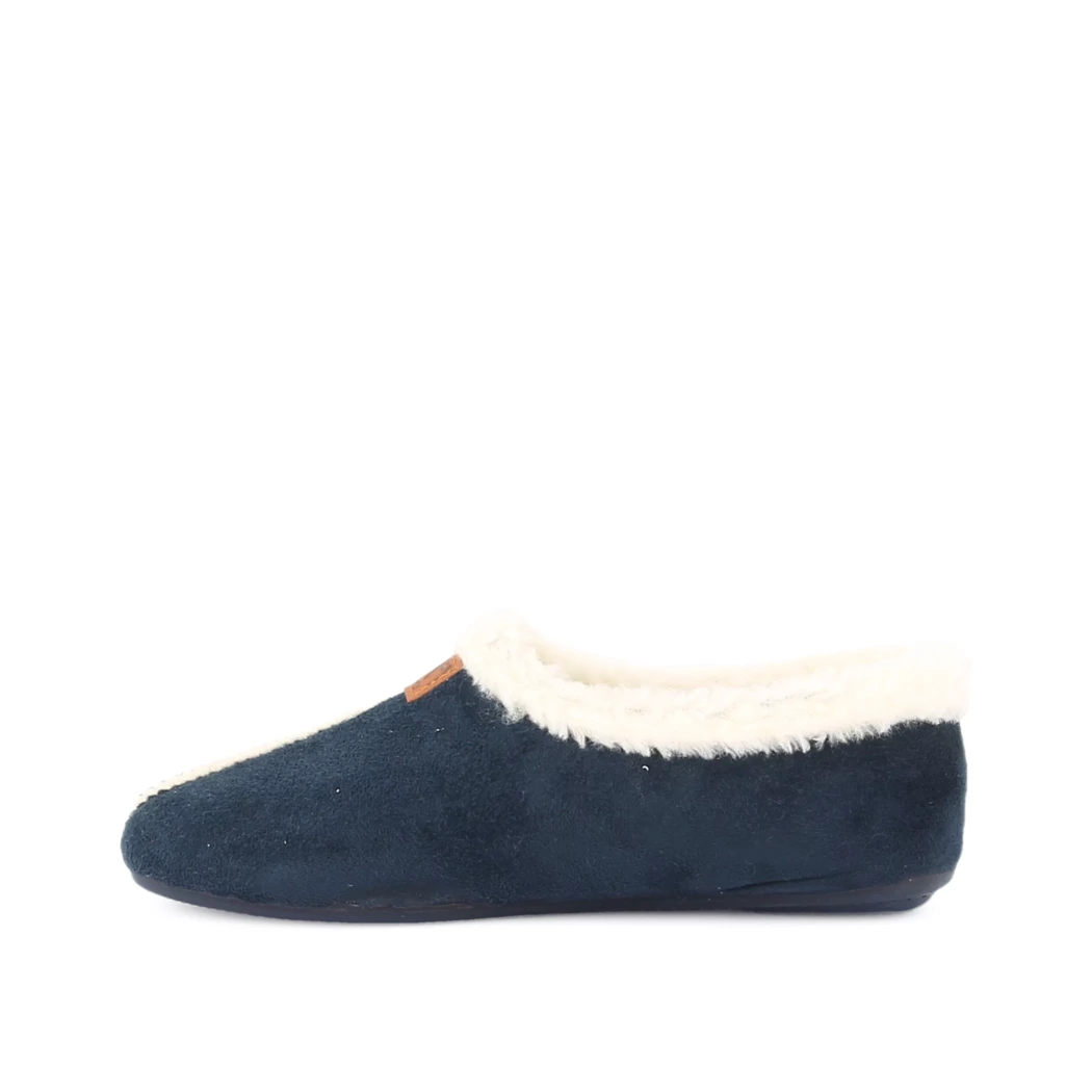 Image (4) de la chaussures OUF!... - Pantoufles et Chaussons Bleu en Cuir synthétique