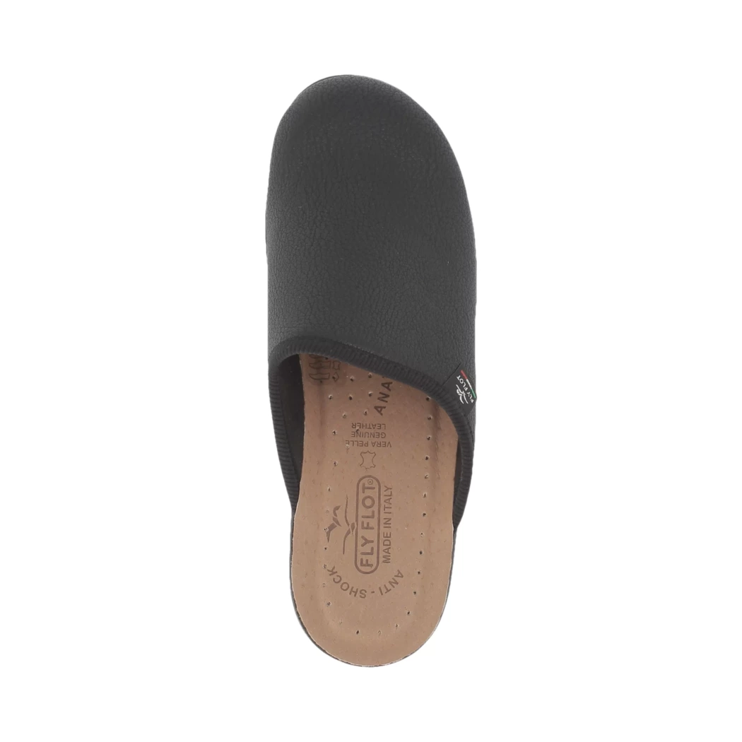 Image (6) de la chaussures Fly Flot - Pantoufles et Chaussons Noir en Cuir