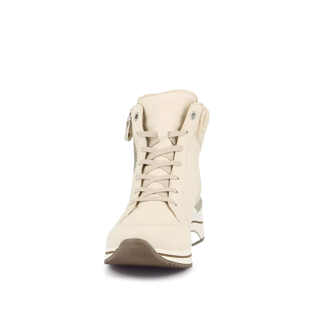 Image (5) de la chaussures Remonte - Bottines Beige en Cuir et textile