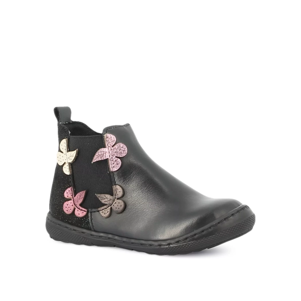 Image (1) de la chaussures Les Fees de Bengale - Boots Noir en Cuir