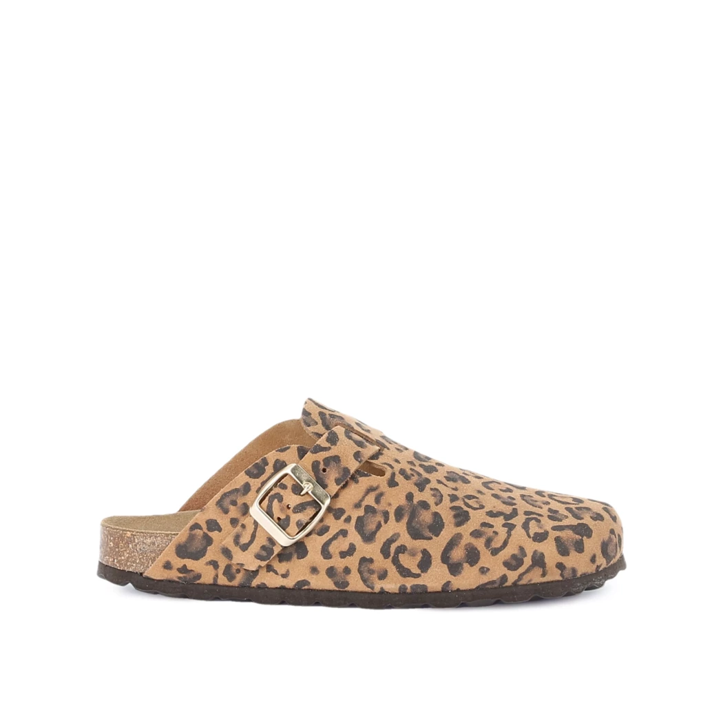 Image (2) de la chaussures Free Monday - Mules et Sabots Cuir naturel / Cognac en Cuir nubuck