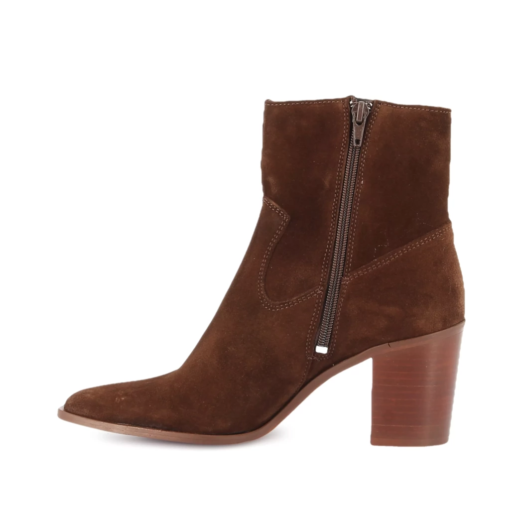 Image (4) de la chaussures Les Fees de Bengale - Boots Marron en Cuir nubuck