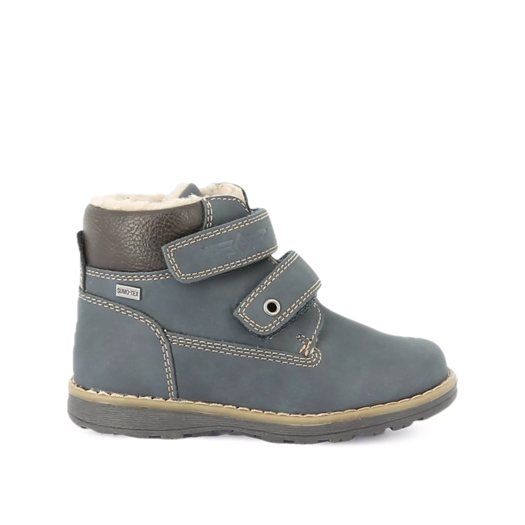 Image (2) de la chaussures Off Road - Bottines Bleu en Cuir synthétique