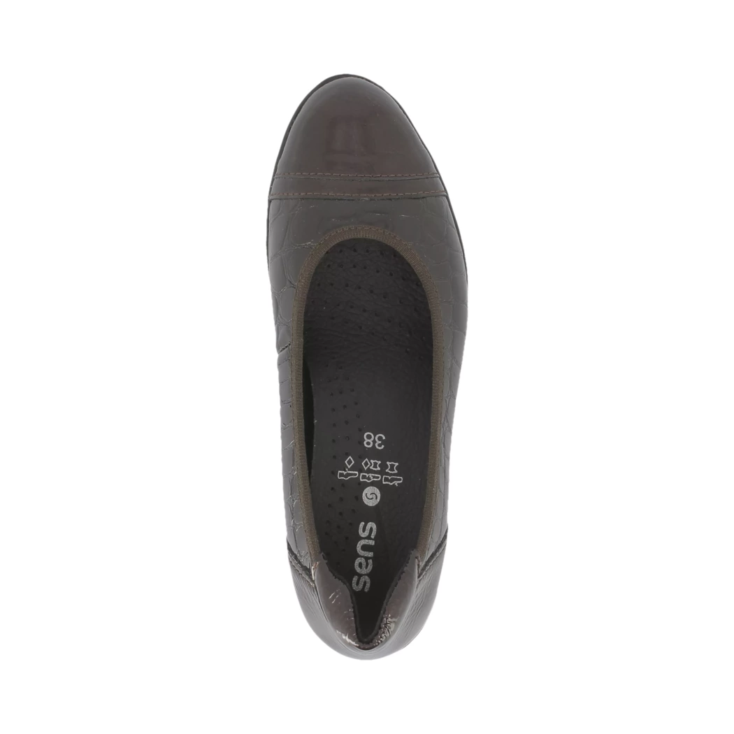 Image (6) de la chaussures Sens - Escarpins Marron en Cuir vernis